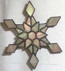 stained GLASS snow flake