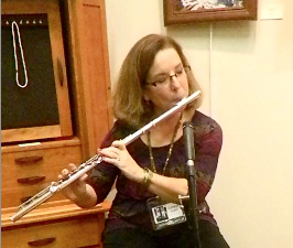 Carolyn playing flute