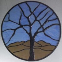stained glass tree