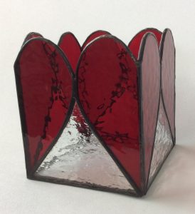 large Valentine candle holders