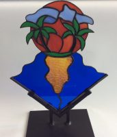 stained glass stand