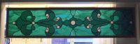 stained glass panel 11" x 48"