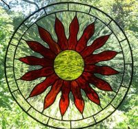 stained glass sun