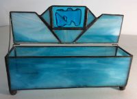 stained glass blue box