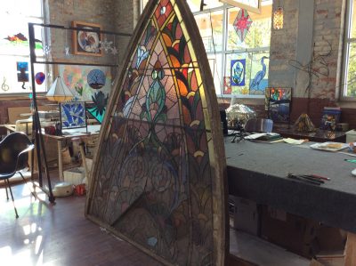 stained glass restoration church window