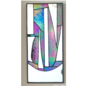 stained glass abstract mirror