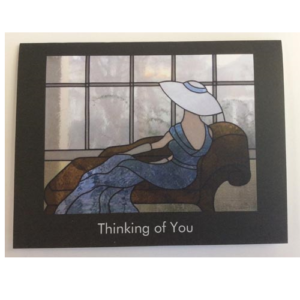 greeting card stained glass window